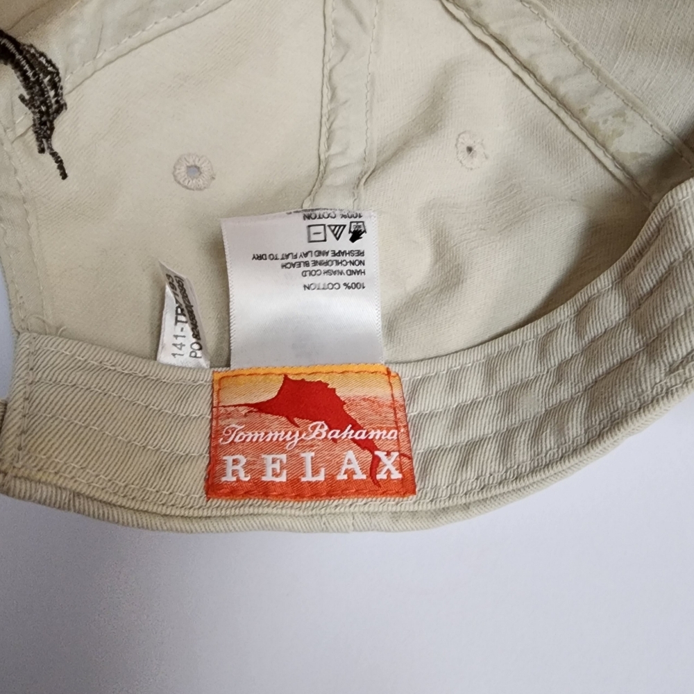 Tommy Bahama Khaki/Beige Baseball Cap - Picture 2 of 6